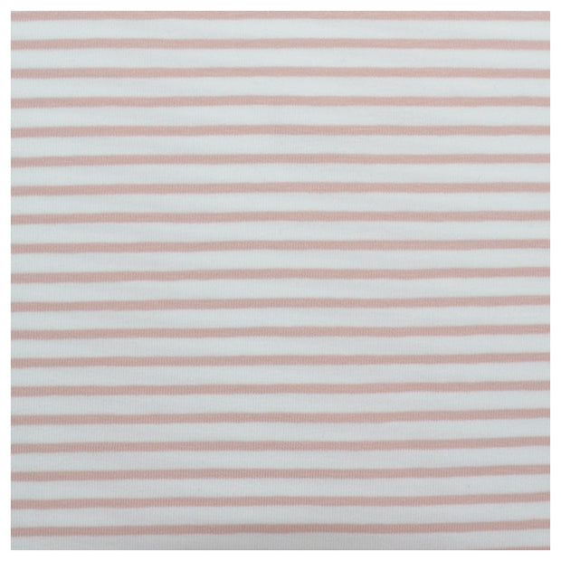 Jersey Streifen rosa und weiß
