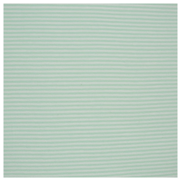Jersey Streifen mint/weiß 2mm