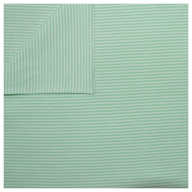Jersey Streifen mint/weiß 2mm