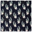 Jersey Blumen schwarz
