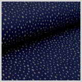 Jersey Punkte dunkelblau/Glitter