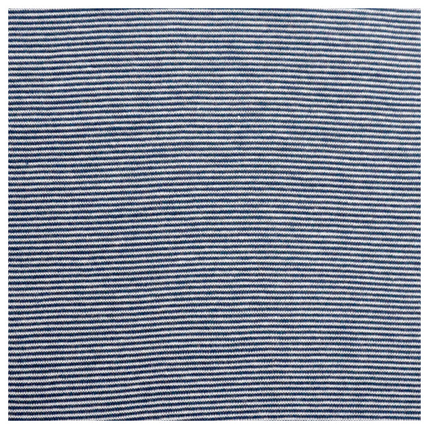 Bündchen Streifen schmal jeansblau und weiß