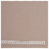 Jersey Streifen taupe und weiß 2mm