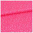 Baumwolle Tupfen unregelmäßig pink/weiß