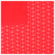 Baumwollsatin Blumen rot/weiß