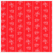 Baumwollsatin Blumen rot/weiß