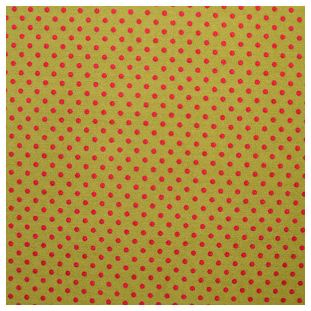 Baumwolle Tupfen grün/pink 2mm