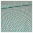 Baumwoll-Popelin Triangles mint/grau