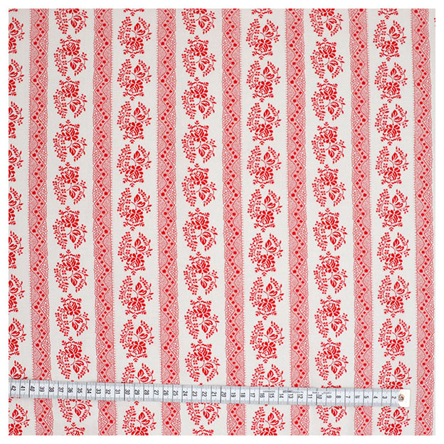Baumwolle Blumen rot und weiß