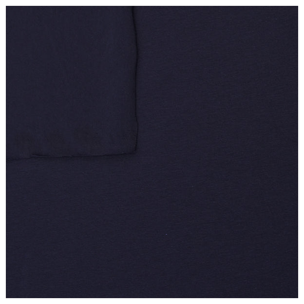 Baumwolljersey uni marine Bio