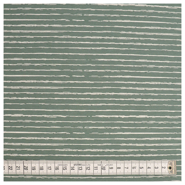 Jersey Streifen grün/weiß