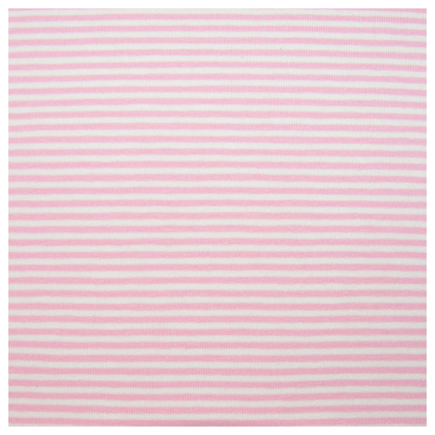 Jersey Streifen rosa/weiß 2mm