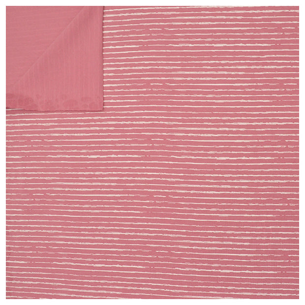 Jersey Streifen altrosa/weiß