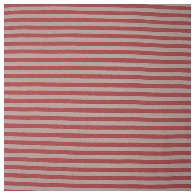 Jersey Streifen rosa/weiß 6mm