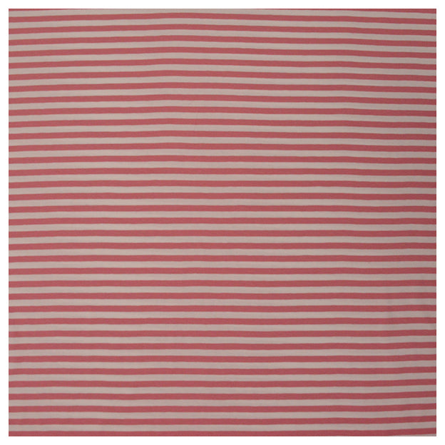 Jersey Streifen rosa/weiß 6mm